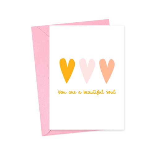 Beautiful Soul Positive Affirmation Card for Friend