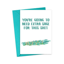Load image into Gallery viewer, Sage Funny Sympathy Greeting Card for Best Friend 
