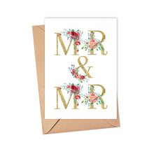 Load image into Gallery viewer, Mr and Mr Gay Wedding Greeting Card for Grooms

