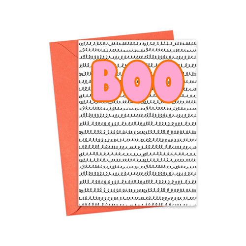 Pastel Boo Funny Halloween Card