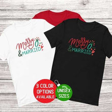 Load image into Gallery viewer, Merry and Married Christmas Shirts
