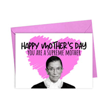 Load image into Gallery viewer, RBG Ruth Bader Ginsburg Mothers Day Card for Feminist Mother
