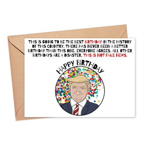 Funny Donald Trump Birthday Card for Dad