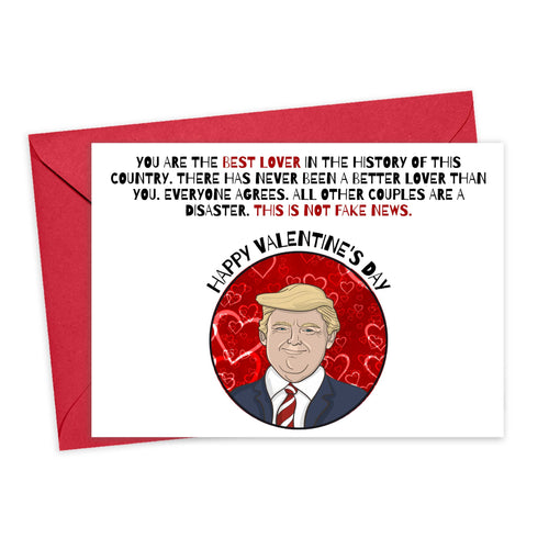 Donald Trump Valentine's Day Card for Husband or Wife