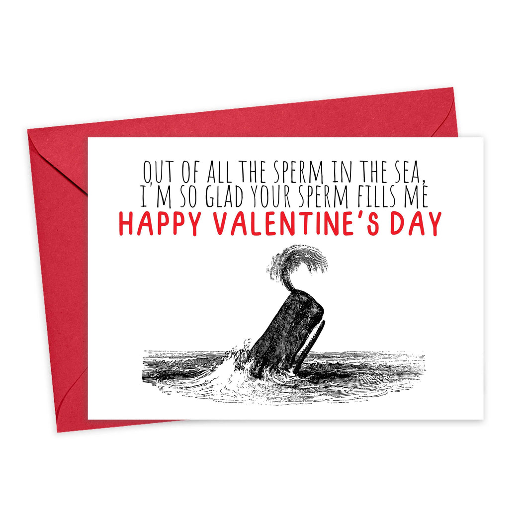 Dirty Naughty Valentines Day Greeting Card for Girlfriend or Wife