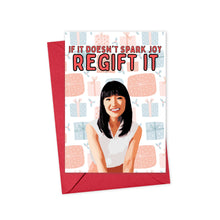 Load image into Gallery viewer, Sparks Joy Marie Kondo Funny Christmas Card
