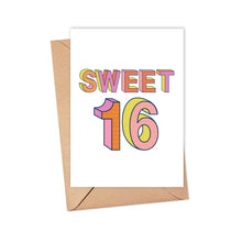 Load image into Gallery viewer, Sweet 16 16th Birthday Greeting Card for Best Friend
