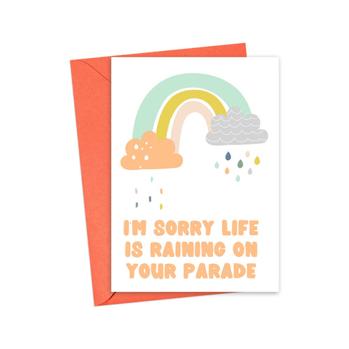 Cute Sympathy Card Rainbow
