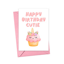 Load image into Gallery viewer, Cute Cupcake Kids Birthday Greeting Card for Best Friend

