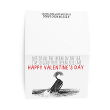 Load image into Gallery viewer, Sperm Whale Dirty Valentines Day Card
