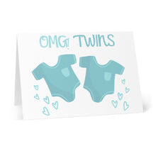 Load image into Gallery viewer, Boy Twin Baby Card
