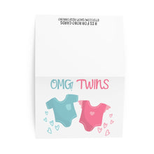 Load image into Gallery viewer, Boy and Girl Twin Baby Card
