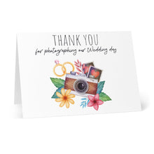 Load image into Gallery viewer, Thank You Wedding Photographer Card for Wedding Vendor
