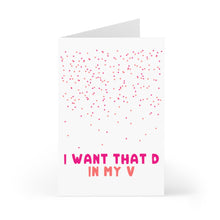 Load image into Gallery viewer, D in my V Dirty Valentines Day Card for Husband
