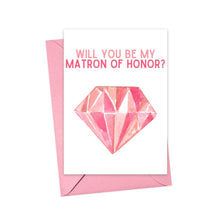 Load image into Gallery viewer, Diamond Bridesmaid Proposal Card
