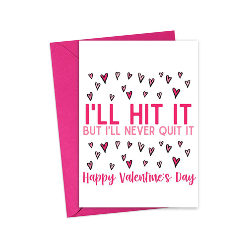 Dirty Rude Valentines Day Greeting Card for Husband or Wife
