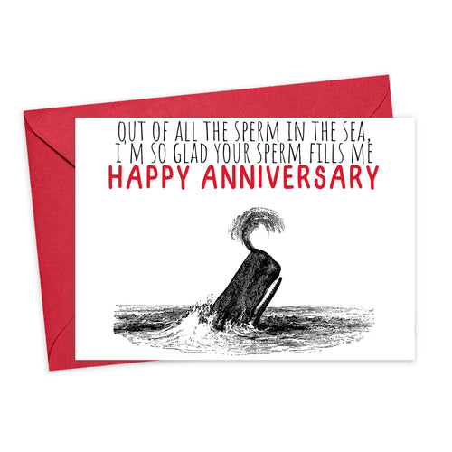 Dirty Funny Anniversary Greeting Card for Husband